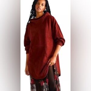 EUC Free People Beach Everywhere Oversized Chenille Hoodie Sz Small